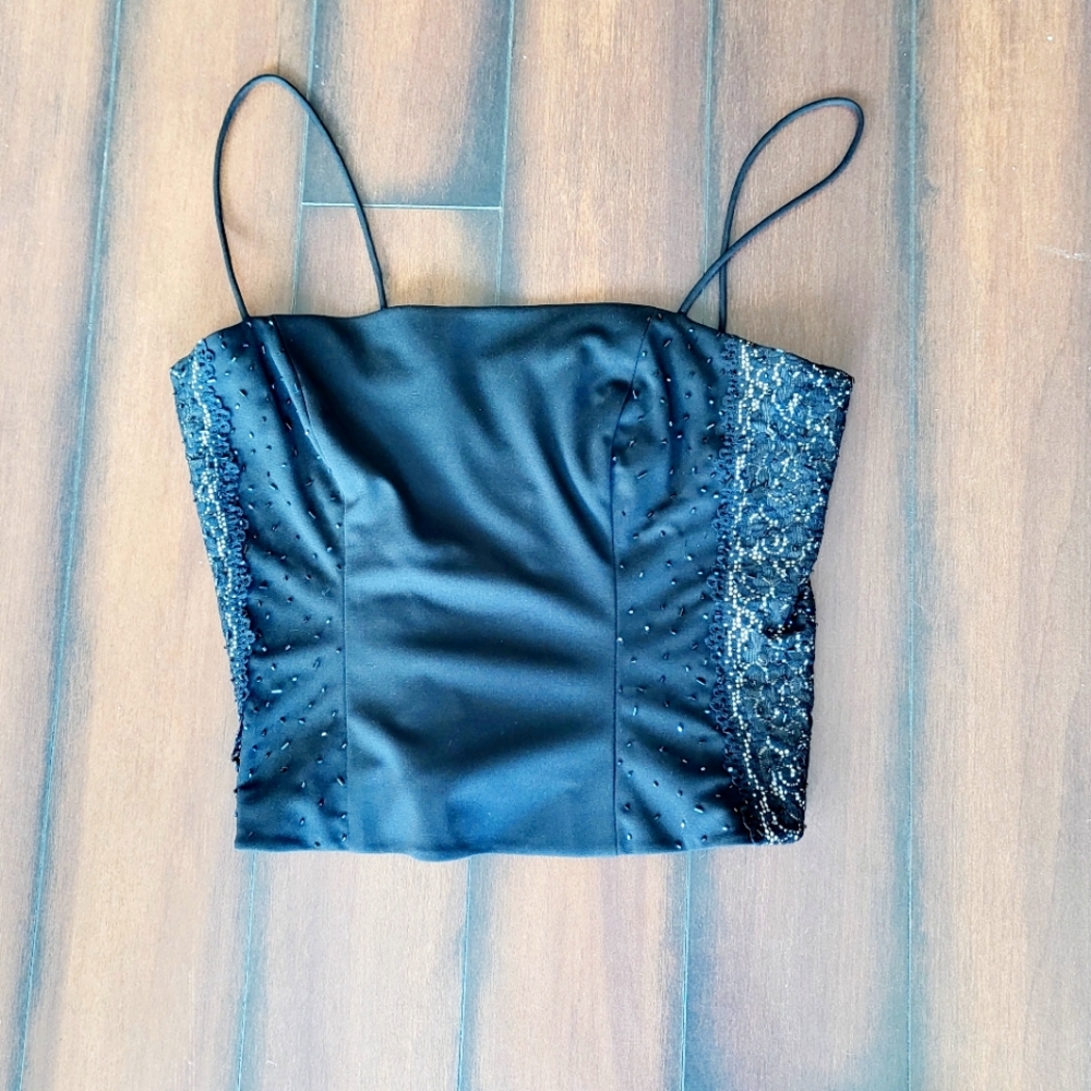 Women's Beaded Crop Top Corset